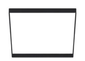 Halo Recessed SMX8STRMMB 8" Square Decorative Overlay, Matte Black