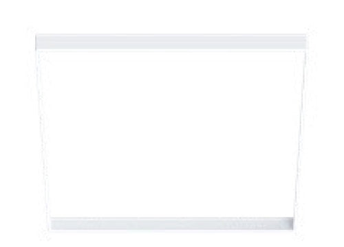 Halo Recessed SMX8STRMMW 8" Square Decorative Overlay, Paintable Matte White