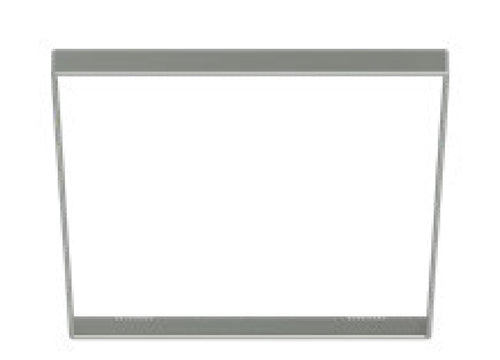 Halo Recessed SMX8STRMSN 8" Square Decorative Overlay, Satin Nickel