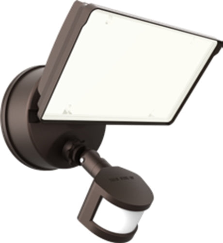 Halo TGS5S401MSCB High Output LED Security Floodlight, 5800 Lumens, 4000K, Single Head Motion Sensor, 120-277V, White
