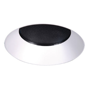 Halo Recessed TL3R2GMWRL 3.25" Aperture Conical Reflector, Open Rimless Trim, Micro-Prismatic Lens, Matte White Reflector and Flange