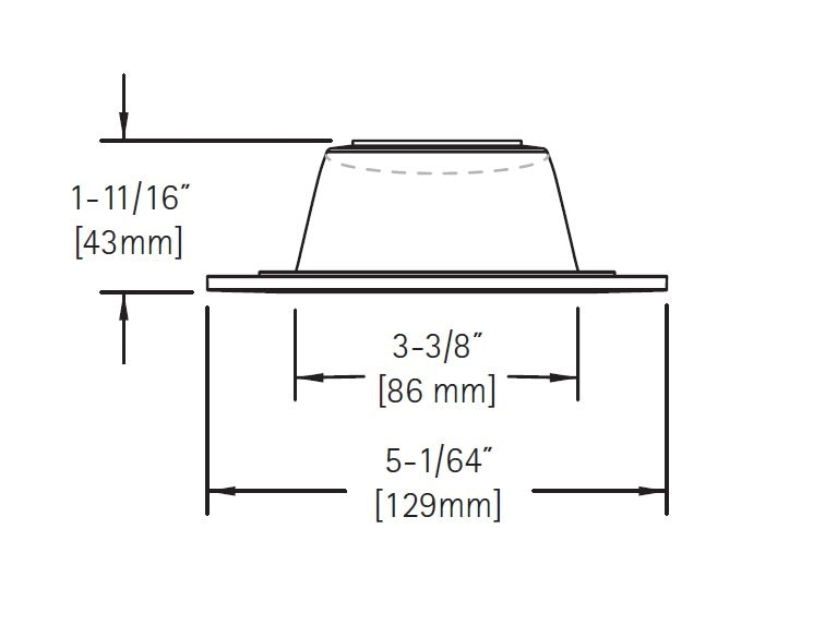 Halo Recessed TL410SN 4" Satin Nickel Reflector, Diffuse Dome (Polymer) Lens, Satin Nickel Ring