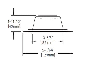 Halo Recessed TL410TBZ 4" Tuscan Bronze Reflector, Diffuse Dome (Polymer) Lens, Tuscan Bronze Ring