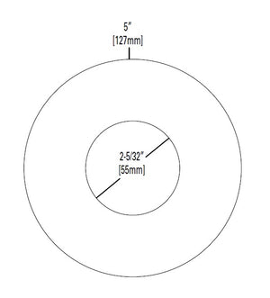 Halo Recessed TL41RBN 2" Round Pinhole Trim, Brushed Nickel Flange