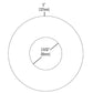 Halo Recessed TL41RMW 2" Round Pinhole Trim, Matte White Flange