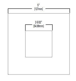 Halo Recessed TL42SBN 2" Square Pinhole Trim, Brushed Nickel Flange