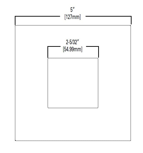 Halo Recessed TL42SMW 2" Square Pinhole Trim, Matte White Flange