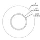 Halo Recessed TL43R2GMWBB 2" Round Lens Pinhole Trim, Diffuse Clear Shielding, Matte White Flange, Black Lens Frame