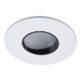 Halo Recessed TL45R6GMWBB 2" Round Lens Wall Wash Pinhole Trim, Matte White Flange, Black Lens Frame