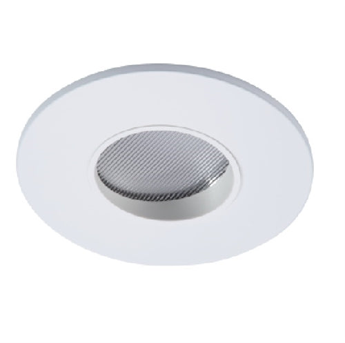 Halo Recessed TL45R6GMWWB 2" Round Lens Wall Wash Pinhole Trim, Matte White Flange, White Lens Frame