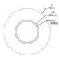 Halo Recessed TL45R6GMWWB 2" Round Lens Wall Wash Pinhole Trim, Matte White Flange, White Lens Frame