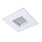 Halo Recessed TL46S6GMWWB 2" Square Lens Wall Wash Pinhole Trim, Matte White Flange, White Lens Frame