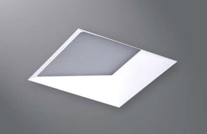 Halo Recessed TLS3LWW6GMWRL 3.25" Aperture Square Lens Wall Wash, Rimless Trim, Linear Spread Lens, Matte White Reflector and Flange