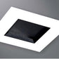 Halo Recessed TLS3PIN2GMWBB 2" Aperture Square Pinhole with Oculus, Open, Self-Flanged Trim, Micro-Prismatic Lens, Matte White Flange, Black Oculus