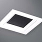 Halo Recessed TLS3PIN2GMWWBRL 2" Aperture Square Pinhole with Oculus, Open, Self-Flanged Trim, Micro-Prismatic Lens, Matte White Flange, White Oculus
