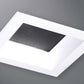 Halo Recessed TLS3R2GMW 3.25" Aperture Square Reflector, Lens, Self-Flanged Trim, Micro-Prismatic Lens, Matte White Reflector and Flange