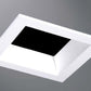 Halo Recessed TLS3RMW 3.25" Aperture Square Reflector, Open, Self-Flanged Trim, Matte White Reflector and Flange