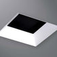 Halo Recessed TLS3RMWRL 3.25" Aperture Square Reflector, Open, Rimless Trim, Matte White Reflector and Flange