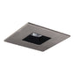 Halo Recessed TLS408SNBB 4" Square Baffle Trim with Solite Glass Lens, Black Baffle, Satin Nickel Ring