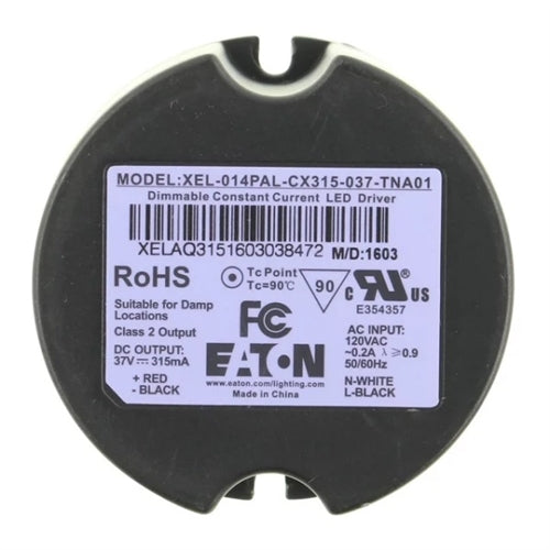 Halo XEL-014PAL-CX315-037-TNA01 11W Single Output Dimmable LED Driver, 315mA