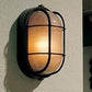 Hubbell Outdoor Lighting BOF-04 28W Euroluxe Wall or Ceiling Mount Decorative Oval Fluorescent Wallpack, White Finish