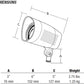 Hubbell Outdoor Lighting BUL-1L4K-U 21W Compact LED Floodlight, 120V-277V, 4000K