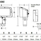 Hubbell Outdoor Lighting FLL-150-5K-U-K 150W LED Yoke Mount Floodlight, 120-277V, Wide Beam Spread, 14665 Lumens, Bronze Finish