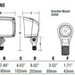 Hubbell Outdoor Lighting FSL-25-PCU 26.5W Decorative Floodlight with Photocontrol, 2600 Lumens, 5000K, 120V, Bronze Finish