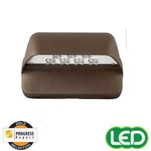 Hubbell Outdoor Lighting LNC-7LU-5K-3-1 16.6W 7 LEDs Compact Wallpack, Wall Mount, Full Cut Off, 120-277V, 5000K, Type III Distribution, Bronze Finish