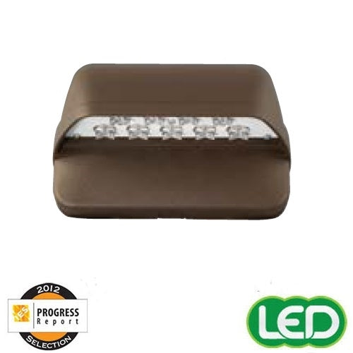 Hubbell Outdoor Lighting LNC-9LU-5K-3-DBT 22W 9 LEDs Compact Wallpack, Wall Mount, Full Cut Off, 120-277V, 5000K, Type III Distribution, Bronze Finish