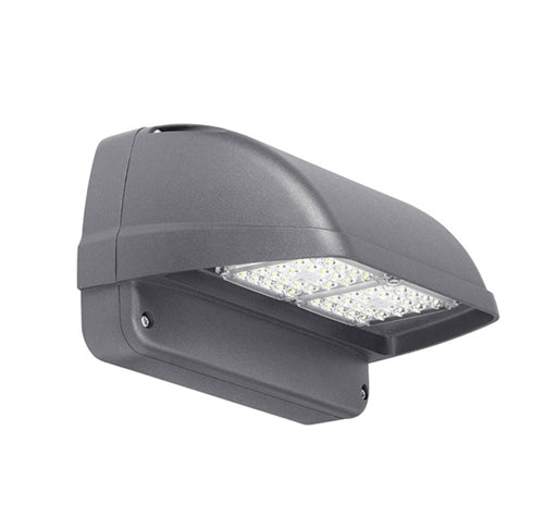 Hubbell Lighting Outdoor LNC2-35-4K7-3-PC Laredo 35W LED Compact Wallpack, Full Cut Off, 4000K, Type III, Bronze Finish with Photocell