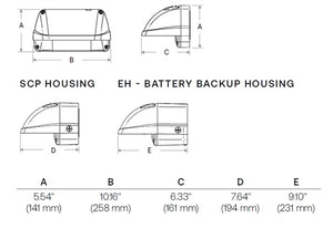 Hubbell Lighting Outdoor LNC2-48L-25-5K7-3-UNV-DBT Laredo 25W LED Compact Wallpack, Full Cut Off, 5000K, Type III, 120-277V, Dark Bronze Matte Textured