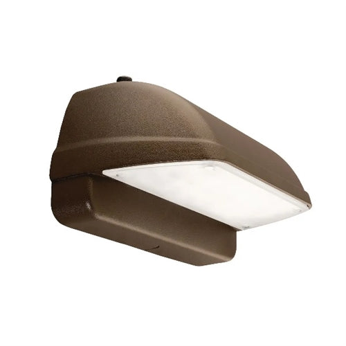 Hubbell Lighting Outdoor LNC2-48L-25-5K7-3-UNV-DBT-EH Laredo 25W LED Compact Wallpack, Full Cut Off, 5000K, Type III, 120-277V, Battery Backup with Heater, Dark Bronze Matte Textured