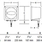 Hubbell Outdoor Lighting MIC-0100H-358 100W Microliter Floodlight, High Power Factor, Pulse Start Metal Halide, 5 (86Â°) x 4 (62Â°) Photometry, 120/208/240/277V,  Bronze Finish