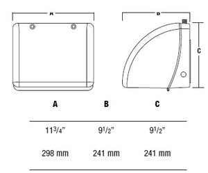 Hubbell Outdoor Lighting NRG-1172-W 70W High Pressure Sodium Full Cutoff Compact Wallpack, 120, 277,347V, White Finish