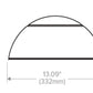 Hubbell Outdoor Lighting RDI1-24L-25-4K7-4W-UNV-DBT 25W Outdoor Round LED Wallpack, 4000K, 70 CRI, Type IV Distribution, 120-277V, Dark Bronze Matte Textured
