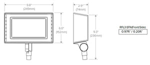 Hubbell Outdoor Lighting RFL3-90L-40-5K7-W-UNV-K-DBT LED Landscape Floodlight, 120-277V, 5000 Lumens, 5000K, Knuckle Mount, Dark Bronze