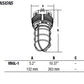 Hubbell Outdoor Lighting VBGL-1 11W Vaporite LED, Globe Refractor, Ceiling/ Pendant Mount, 120-277V, 4100K, 757 Lumens, Frosted Glass Lens, Wet Location, Gray Finish