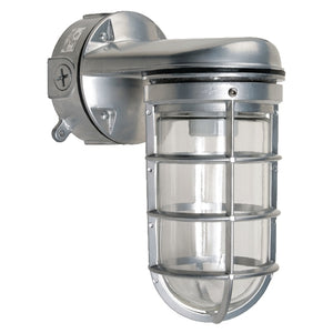 Hubbell Outdoor Lighting VWGG-150 150W Incandescent Vaportite Wall Mount, Wet Location, Silver Finish