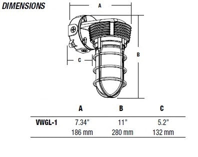 Hubbell Outdoor Lighting VWGL-1 11W Vaporite LED, Globe Refractor, Wall Mount, 120-277V, 4100K, 757 Lumens, Frosted Glass Lens, Wet Location, Gray Finish