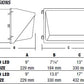 Hubbell Outdoor Lighting WGH-150P 150W Mid-Size Pulse Start Glass Wallpack, 120, 208, 240, 277V, Bronze Finish