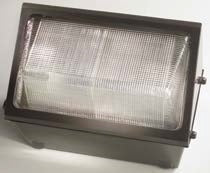 Hubbell Outdoor Lighting WGH-250P 250W Mid-Size Pulse Start Glass Wallpack, 120, 208, 240, 277V, Bronze Finish