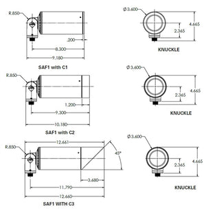 Hydrel SAF1 LED P1 80CRI 40K MVOLT 50DEG CWL KM C1 ZT BRS LED Flood Light, P1 Performance Package, 80 CRI, 4000K, 120-277V, 50 Deg Distribution, Clear Watershed Lens, Knuckle Mounting, Short Flush External Cap, 0-10V Dim, Bronze Smooth