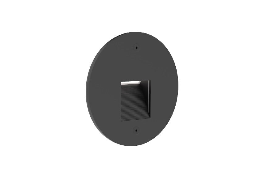 Hydrel HSL11 RD LED 27K MVOLT L MIN5 BRB LED Round Step Light, 2700K Color Temperature, 120-277V, Long Throw Distribution, Dimming Driver, Brushed Brass