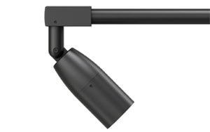 Hydrel PLACER A P1 80CRI 27K 120 25DEG FLC WMC S9036 C2 DBL Sign light with 90 degree 36" Stem, Black Finish