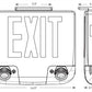 Isolite DCL-R-U-BA-BA-MTEBP Die-Cast LED Exit & Emergency Combo, Red Letters, Universal Face, Brushed Aluminum Face Color, Brushed Aluminum Frame Color, Universal Mount