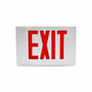 Isolite EDC-EM-R-1-BA-BA-MTEBP-SD Economical Die-Cast LED Exit Sign, Ni-Cad Battery Backup, Red Letter, Single Face, Brushed Aluminum Face Color, Brushed Aluminum Frame Color, Universal Mount, Self-Diagnostics