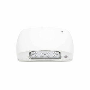 Isolite OWL-AC-WH-MB 17W Outdoor Wet Location LED Emergency Light, AC Only, Photocell, 120-277V, White Frame, Back Mount