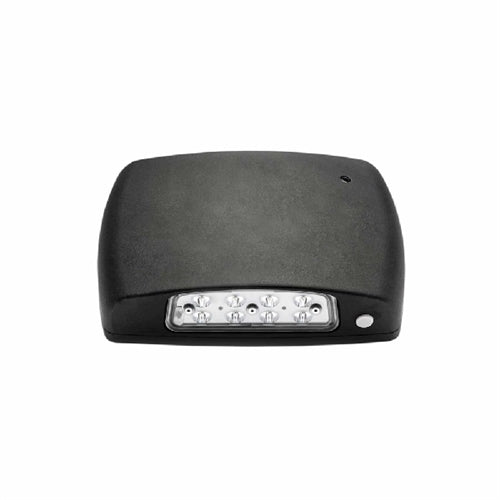 Isolite OWL-EM-BK-MB Outdoor Wet Location LED Emergency Light, AC Operation with Ni-Cad Battery Backup, Photocell, 120-277V, Black Frame, Back Mount