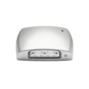 Isolite OWL-EM-SL-MB Outdoor Wet Location LED Emergency Light, AC Operation with Ni-Cad Battery Backup, Photocell, 120-277V, Silver Frame, Back Mount